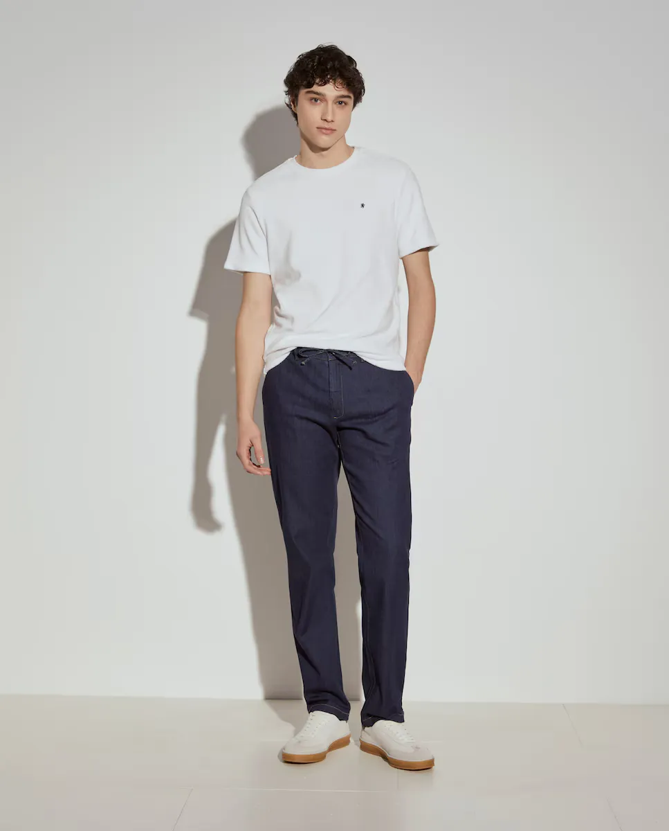 Мужские брюки-чиносы классического кроя из денима Lion of Porches, темно-синий
Мужские брюки-чиносы классического кроя из денима Lion of Porches, темно-синий