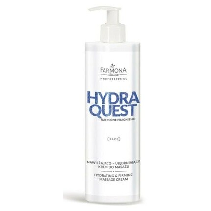 Hydra Quest Увлажняющий укрепляющий массажный крем для лица 280 мл, Farmona Professional
Hydra Quest Увлажняющий укрепляющий массажный крем для лица 280 мл, Farmona Professional