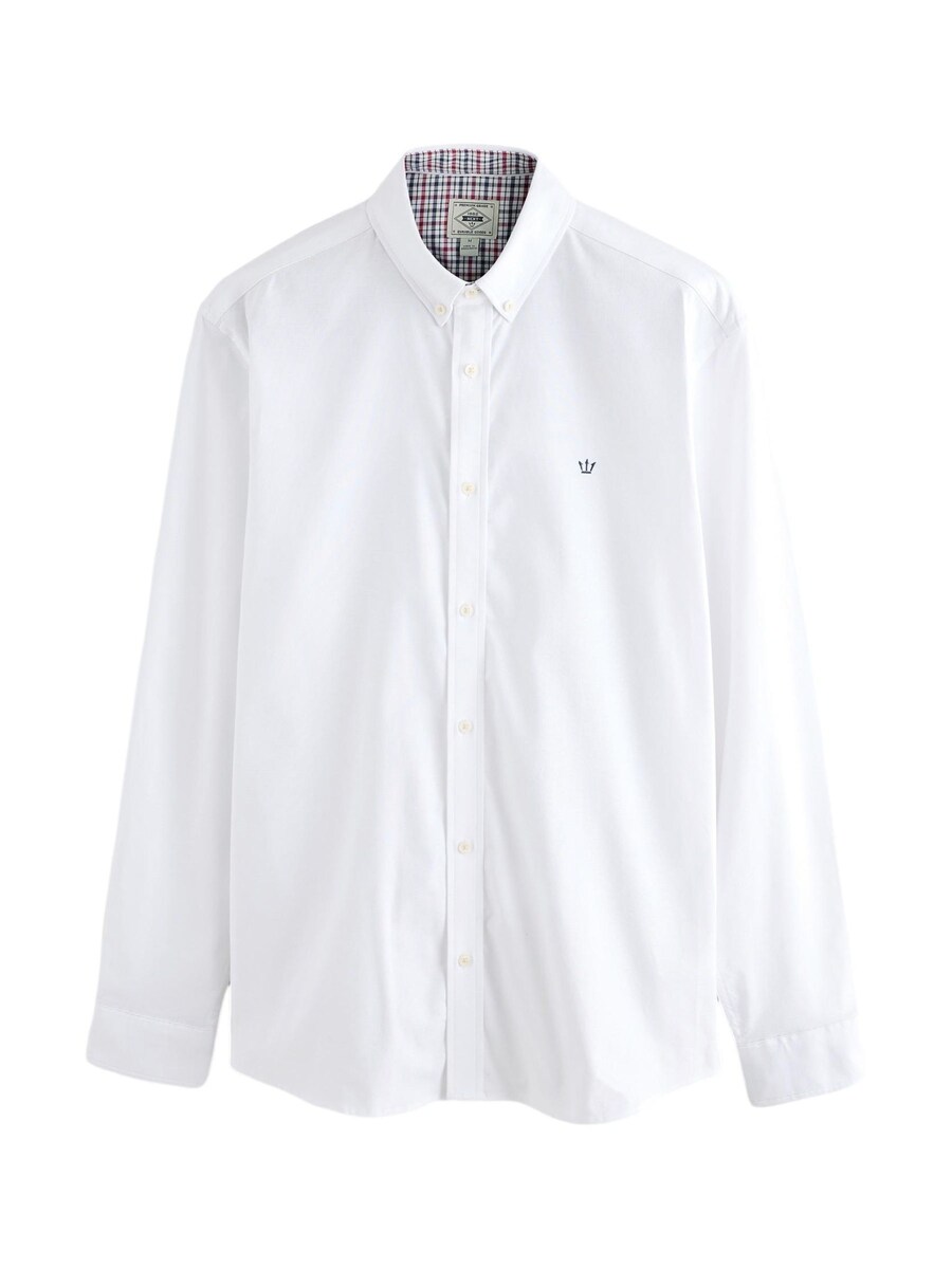 Рубашка обычного кроя на пуговицах Next, белый
Рубашка обычного кроя на пуговицах Next, белый