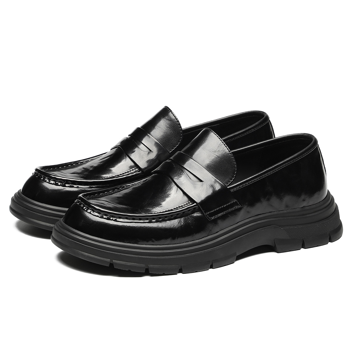 Модные повседневные мужские деловые кожаные туфли с противоскользящей подошвой ST&SAT, Black
Модные повседневные мужские деловые кожаные туфли с противоскользящей подошвой ST&SAT, Black