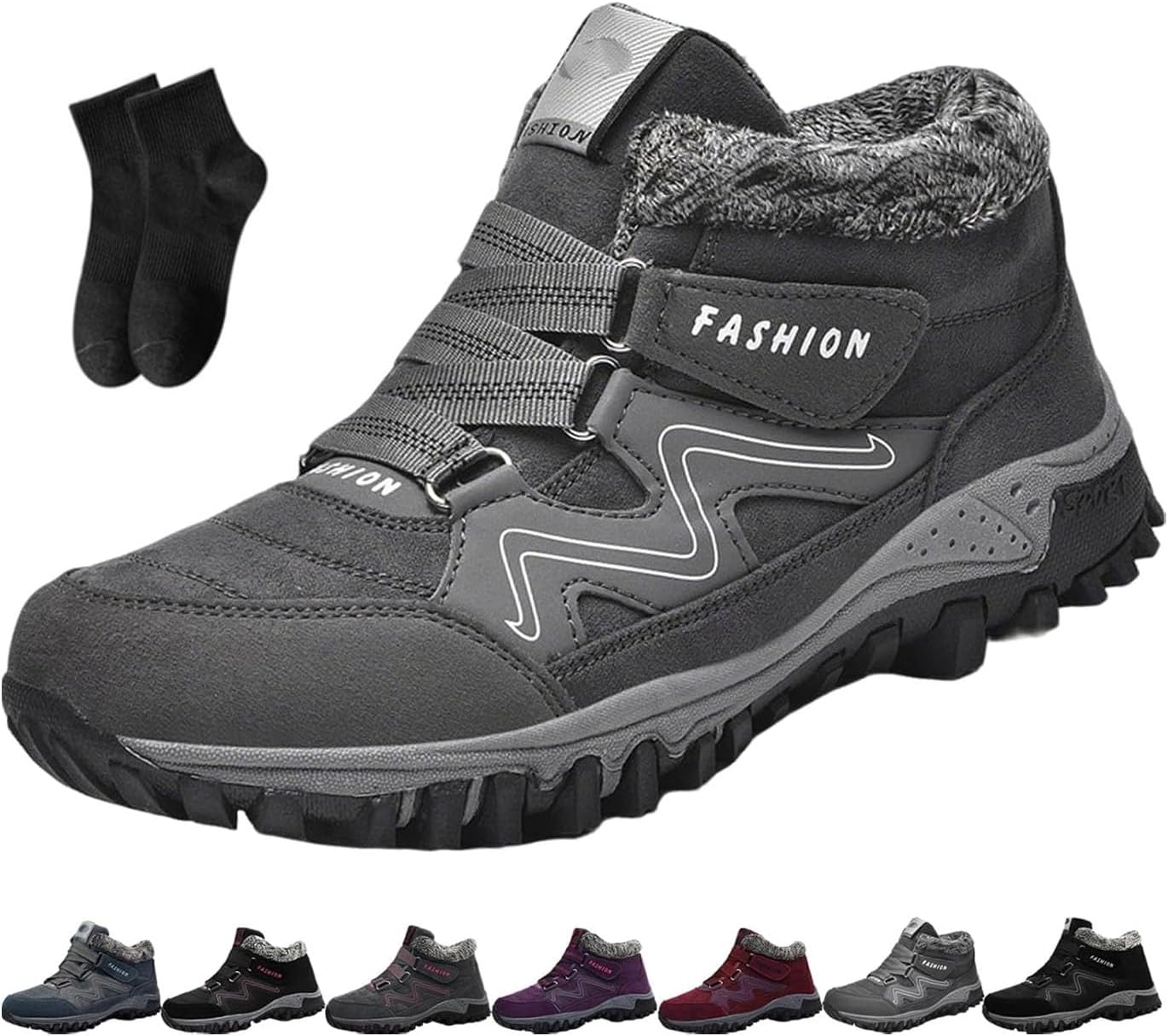 Зимние теплые ботинки для женщин/мужчин, женские зимние ортопедические водонепроницаемые ботинки с плюшевой подкладкой, утолщенные, с мехом, для прогулок и походов на открытом воздухе Noworfewer, темно-серый
Зимние теплые ботинки для женщин/мужчин, женские зимние ортопедические водонепроницаемые ботинки с плюшевой подкладкой, утолщенные, с мехом, для прогулок и походов на открытом воздухе Noworfewer, темно-серый