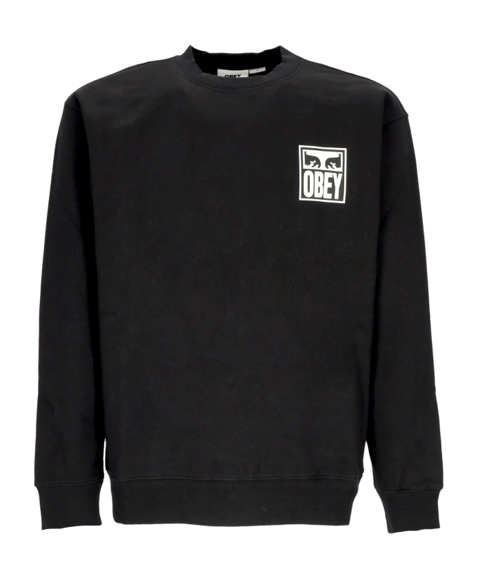 Толстовка с круглым вырезом и изображением черных глаз Obey, черный
Толстовка с круглым вырезом и изображением черных глаз Obey, черный
