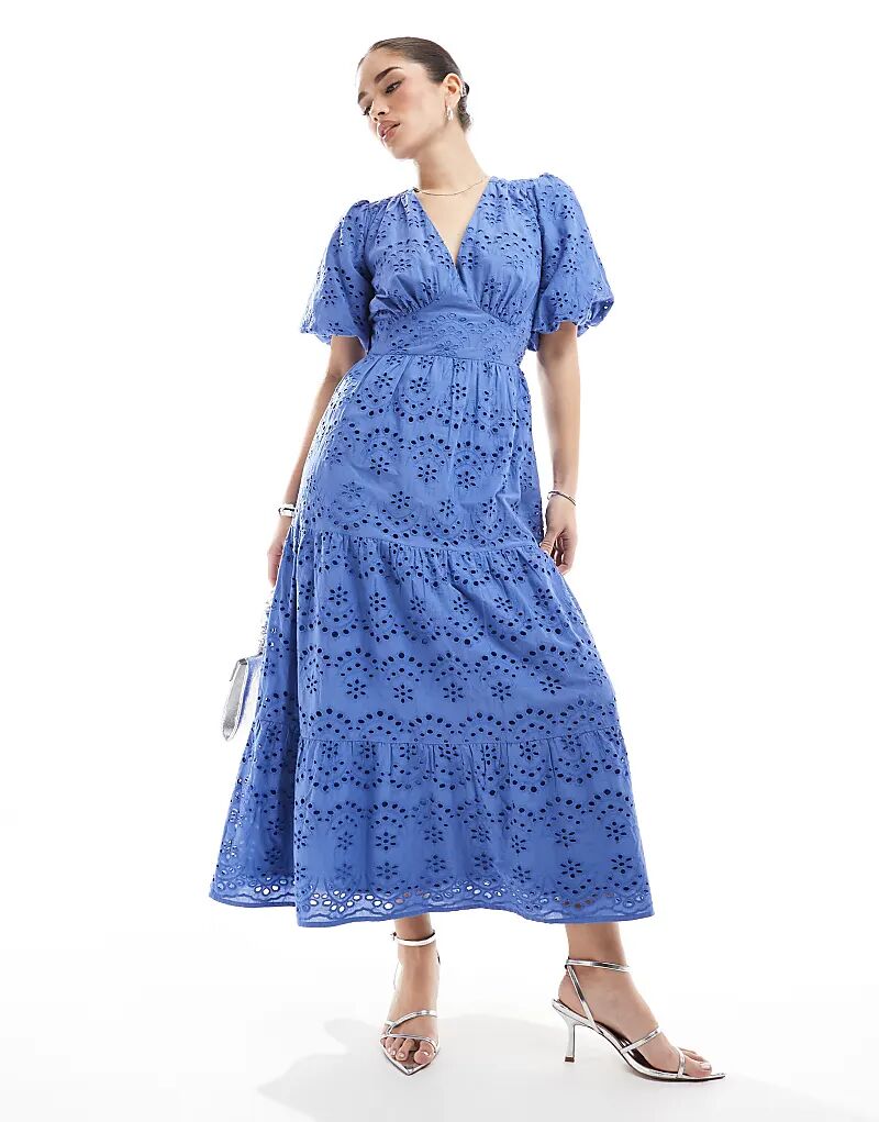 Платье миди Lovedrobe Broderie с рукавами-фонариками, многоуровневое, цвета индиго
Платье миди Lovedrobe Broderie с рукавами-фонариками, многоуровневое, цвета индиго