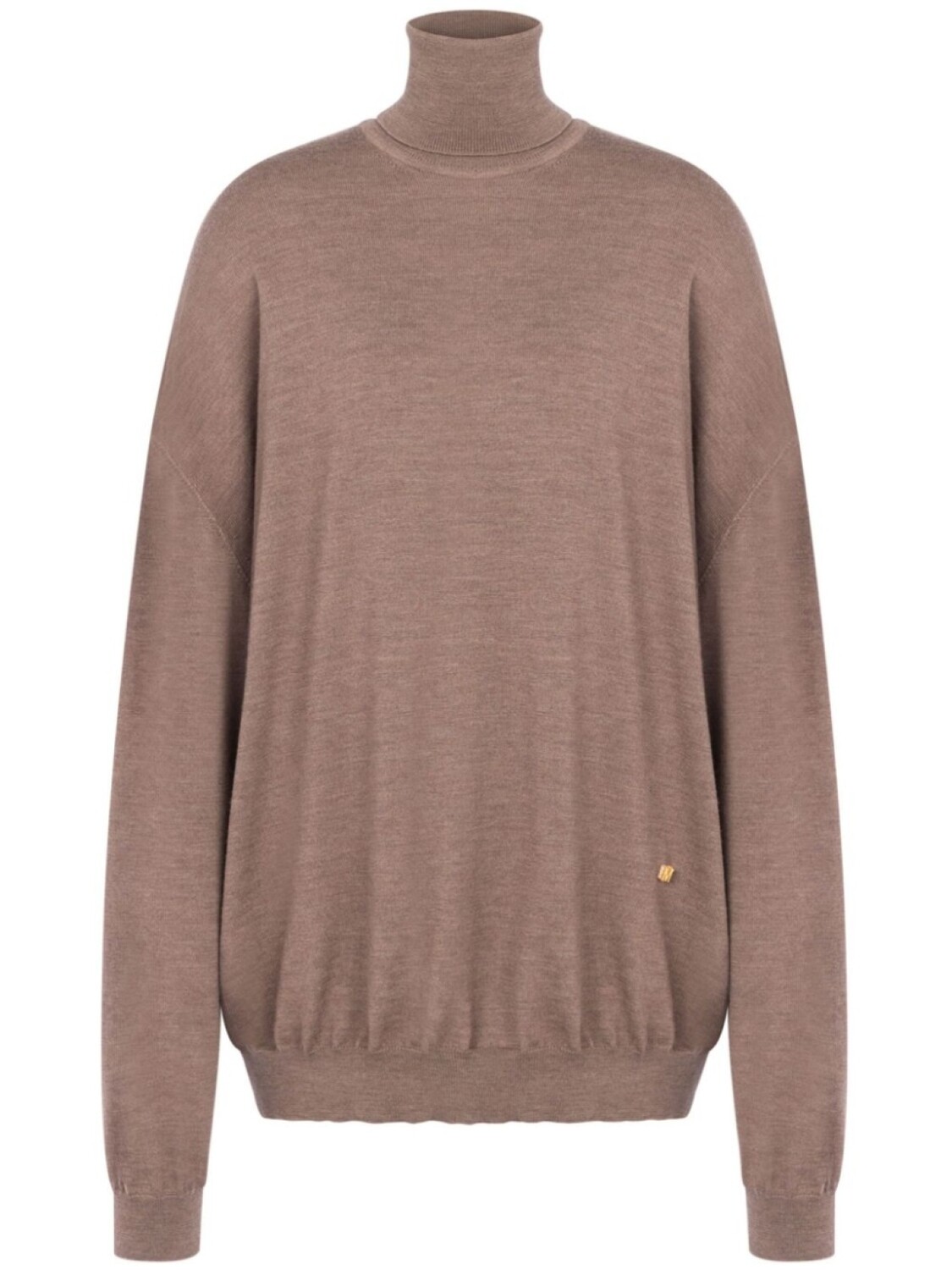 Moschino джемпер из вирджинской шерсти с широкими рукавами, нейтральный цвет