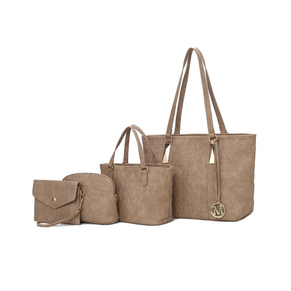 Сумка-тоут Arya Signature, мини-сумка, чехол и браслет от Mia K MKF Collection By Mia K., серо-коричневый
Сумка-тоут Arya Signature, мини-сумка, чехол и браслет от Mia K MKF Collection By Mia K., серо-коричневый