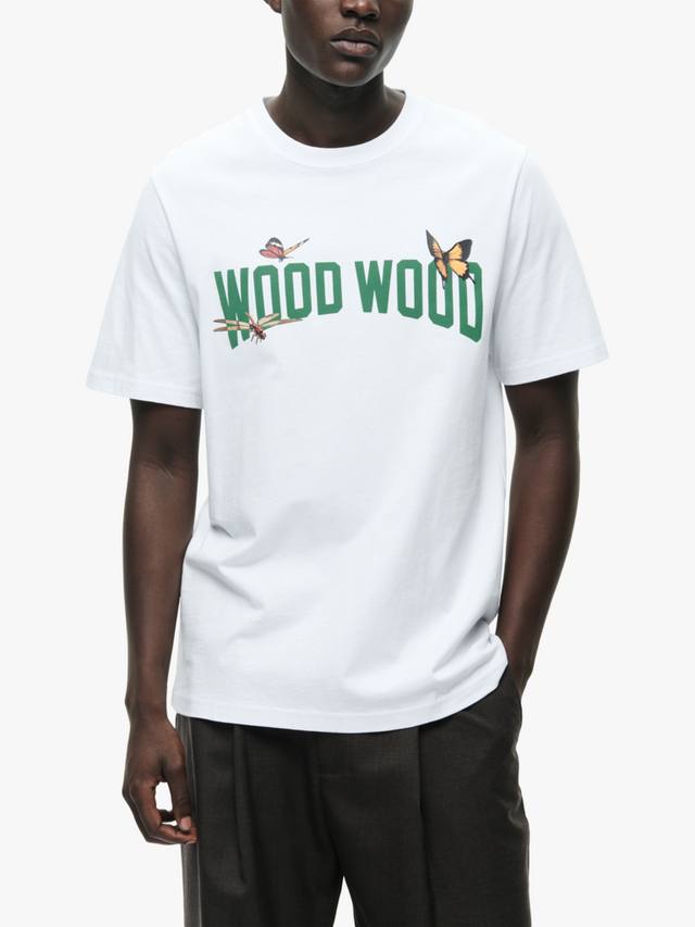 Хлопковая футболка Regular Fit с коротким рукавом и двойным логотипом WOOD WOOD, Bright White
Хлопковая футболка Regular Fit с коротким рукавом и двойным логотипом WOOD WOOD, Bright White