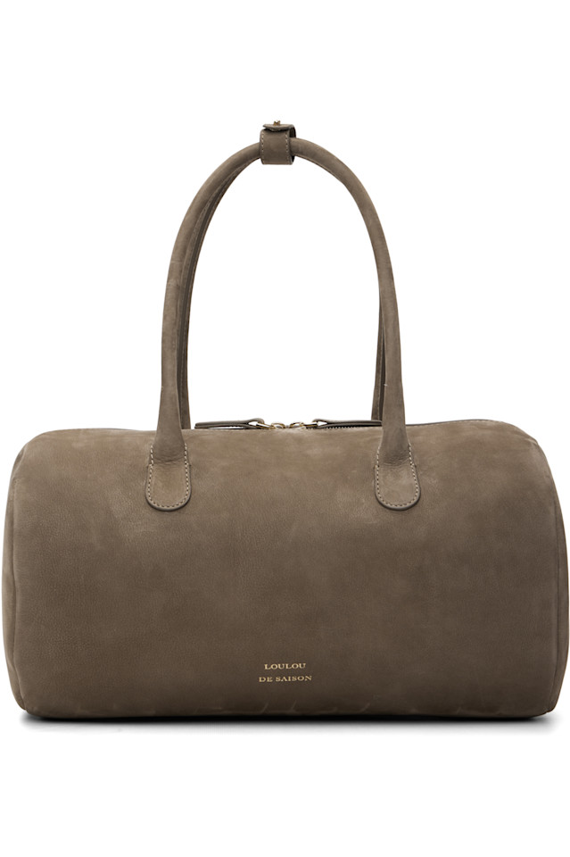 Loulou De Saison Сумка из серо-коричневой кожи «Клаус цилиндрический»
Loulou De Saison Сумка из серо-коричневой кожи «Клаус цилиндрический»