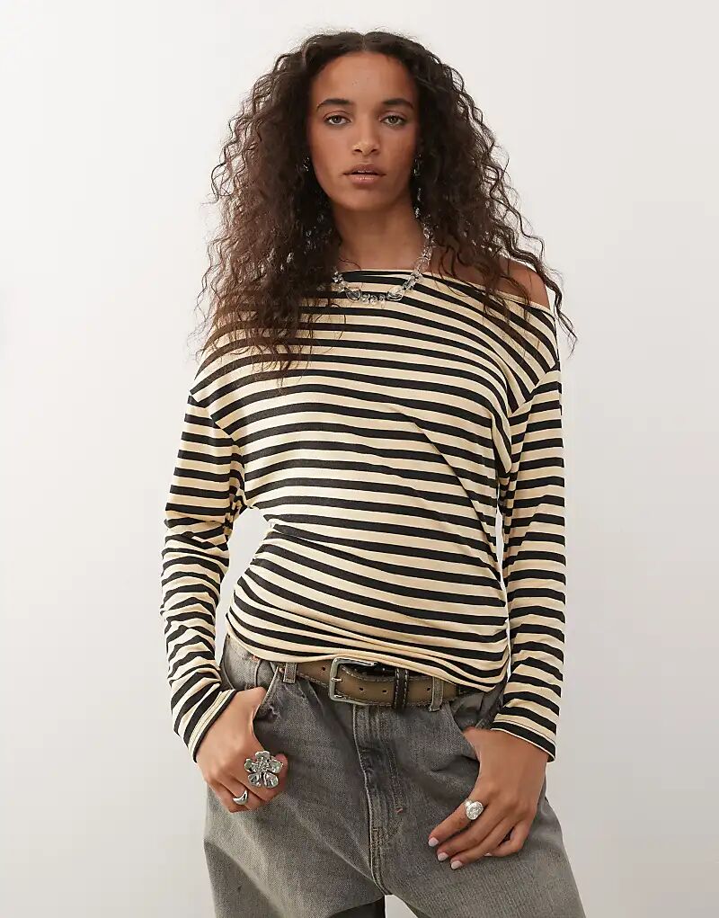 Футболка COLLUSION с открытыми плечами и длинными рукавами желтого цвета
Футболка COLLUSION с открытыми плечами и длинными рукавами желтого цвета