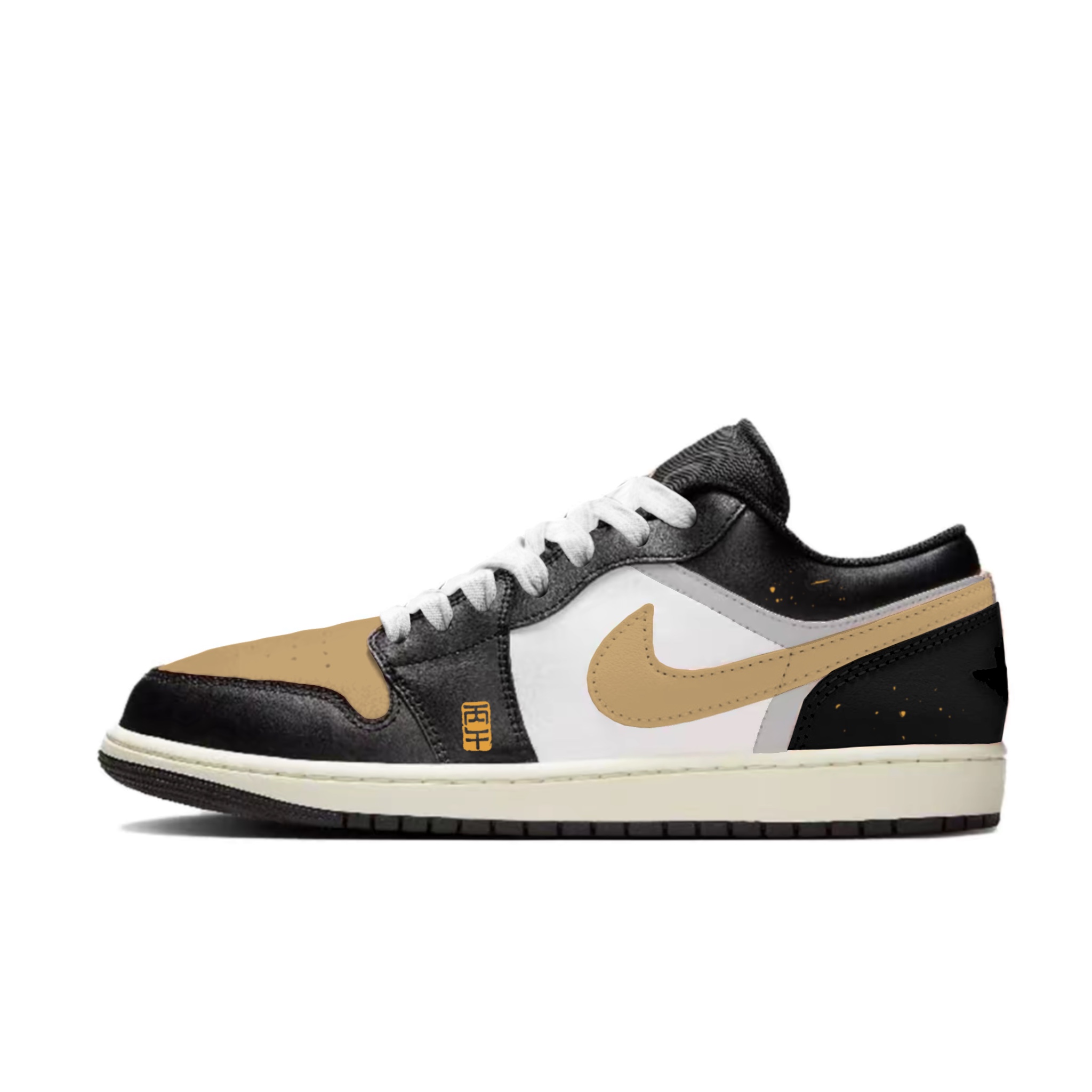 Jordan Air 1 Black Island Golden Mango Abrasion Resistant Low top Vintage Basketball Shoes Unisex Black Gold
Jordan Air 1 Black Island Golden Mango Abrasion Resistant Low top Vintage Basketball Shoes Unisex Black Gold