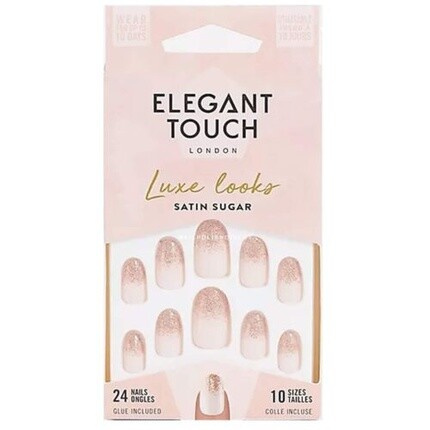 Коллекция накладных ногтей Luxe Looks Satin Sugar с клеем Elegant Touch
Коллекция накладных ногтей Luxe Looks Satin Sugar с клеем Elegant Touch