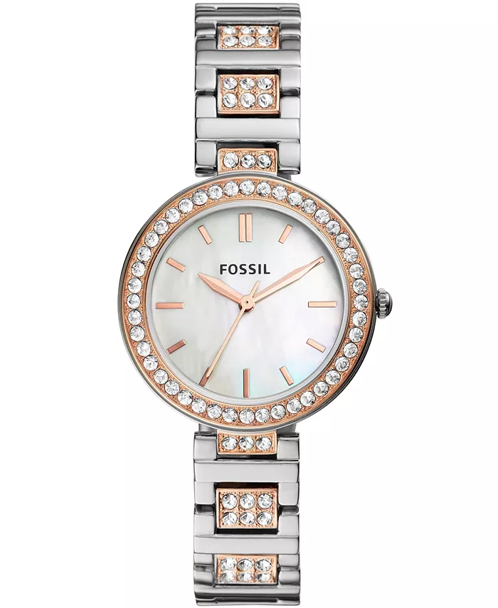 Женские часы Karli с тремя стрелками и двухцветным корпусом из нержавеющей стали, 32 мм Fossil
Женские часы Karli с тремя стрелками и двухцветным корпусом из нержавеющей стали, 32 мм Fossil