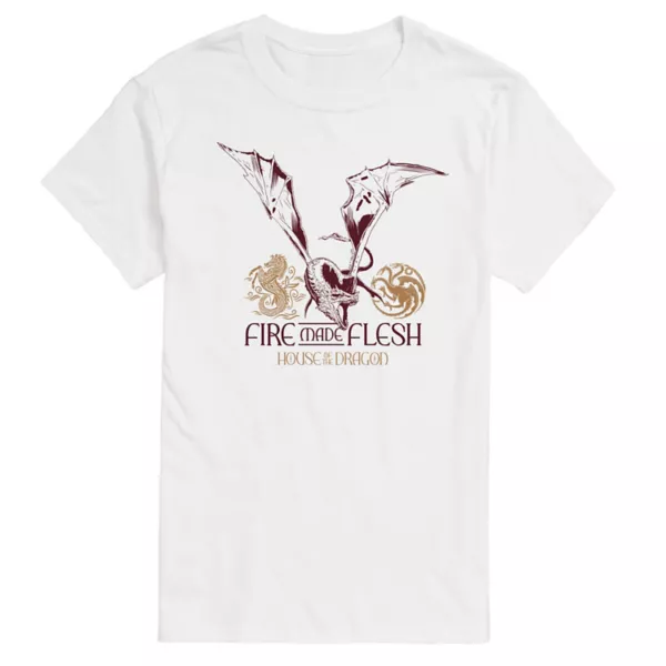 Мужская футболка с принтом «Дом дракона» из плоти и огня Licensed Character, белый
Мужская футболка с принтом «Дом дракона» из плоти и огня Licensed Character, белый
