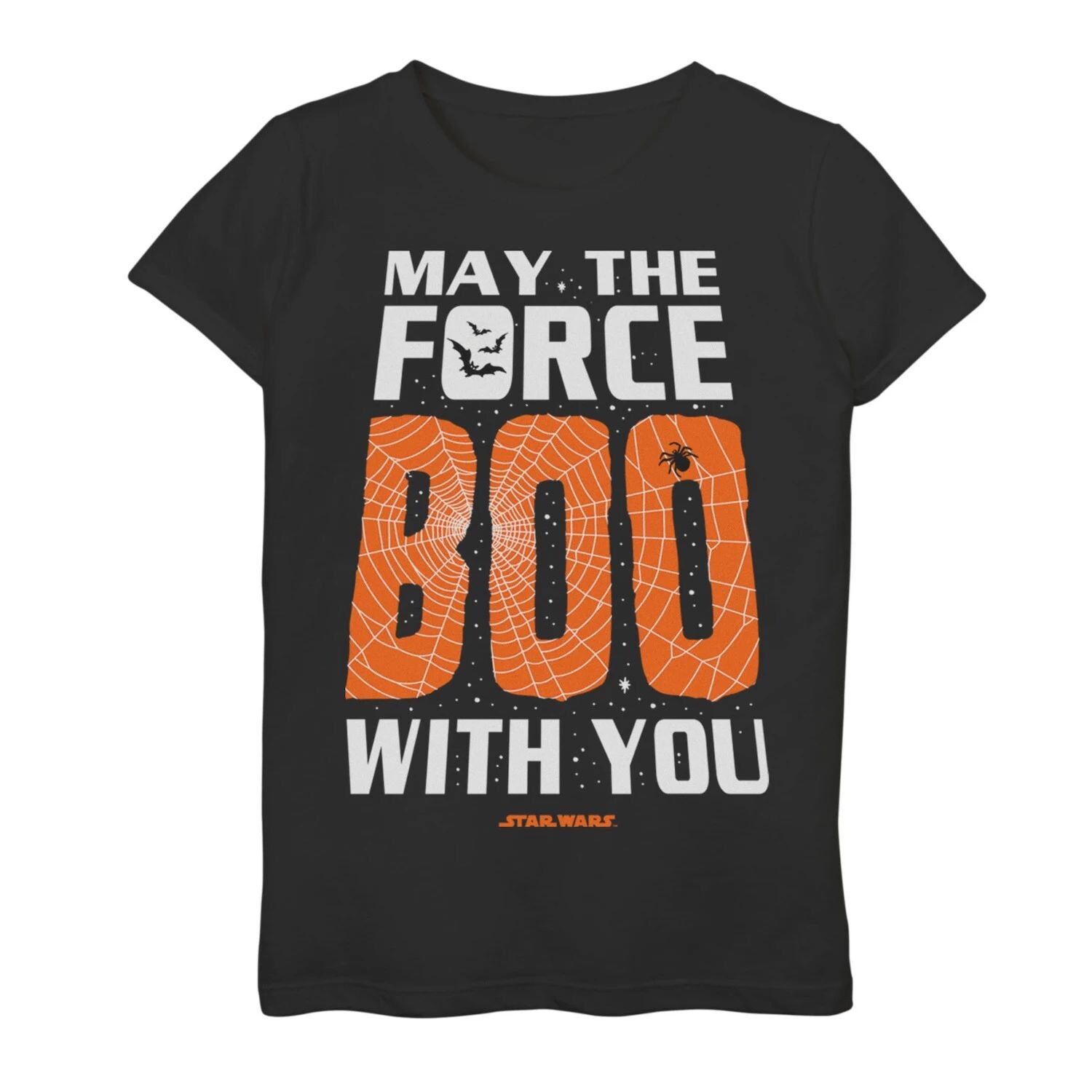 Футболка с рисунком «Звездные войны» для девочек 7–16 лет «May The Force Boo With You» на Хэллоуин Star Wars
Футболка с рисунком «Звездные войны» для девочек 7–16 лет «May The Force Boo With You» на Хэллоуин Star Wars
