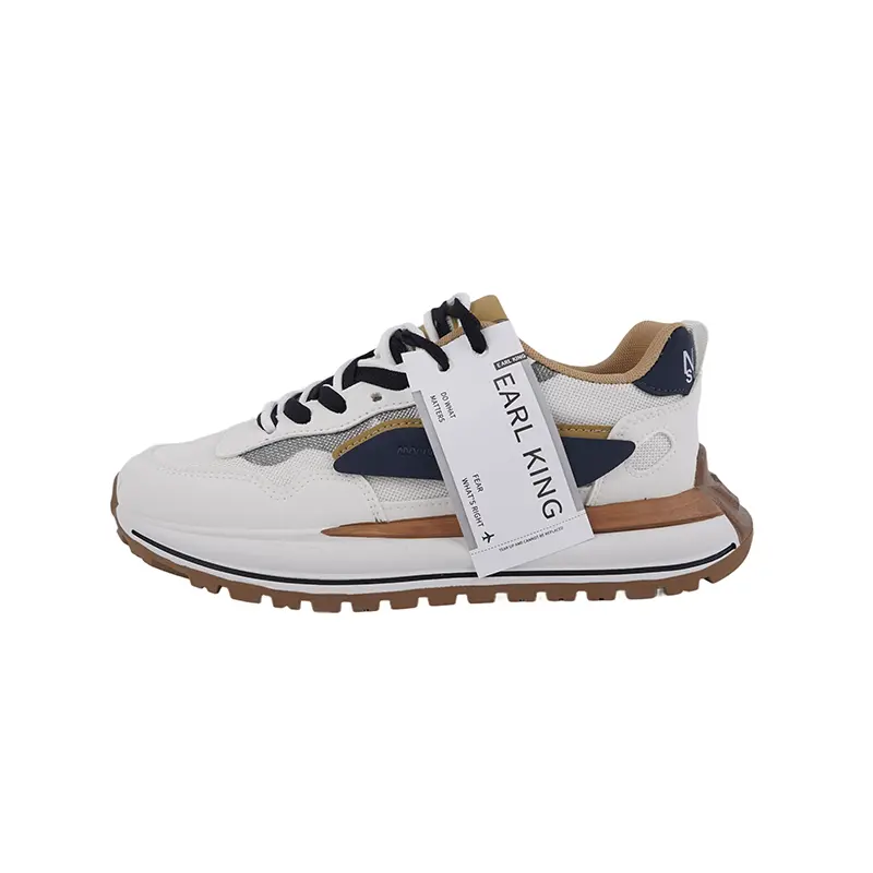 Earl king Износостойкие дышащие низкие повседневные кроссовки мужские - бежевый черный, цвет Beige Black 
Earl king Износостойкие дышащие низкие повседневные кроссовки мужские - бежевый черный, цвет Beige Black