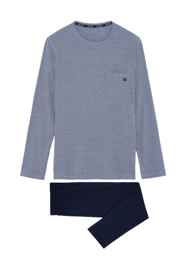 Пижама Modal-Comfort с эластичным поясом Hom, синий
Пижама Modal-Comfort с эластичным поясом Hom, синий