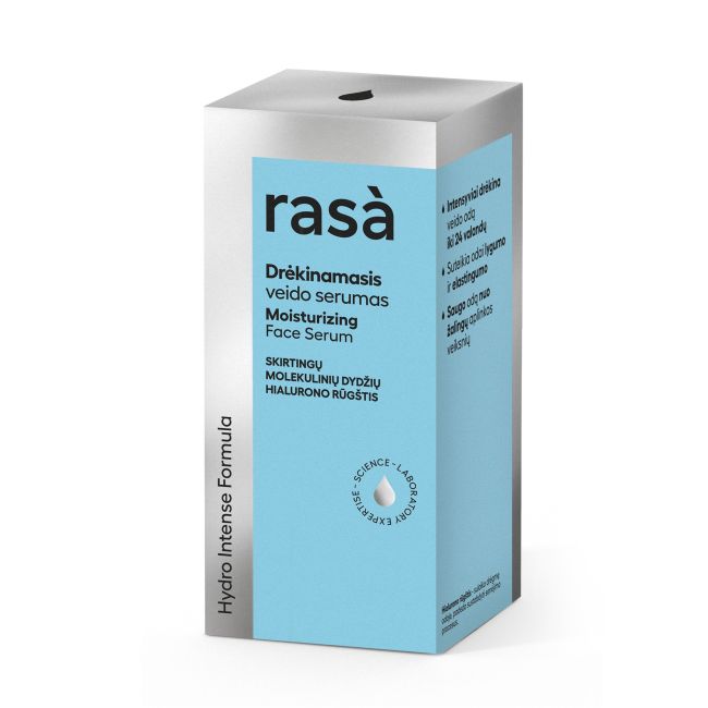 Гидроинтенсивная увлажняющая сыворотка для лица Rasa, 30 мл
Гидроинтенсивная увлажняющая сыворотка для лица Rasa, 30 мл