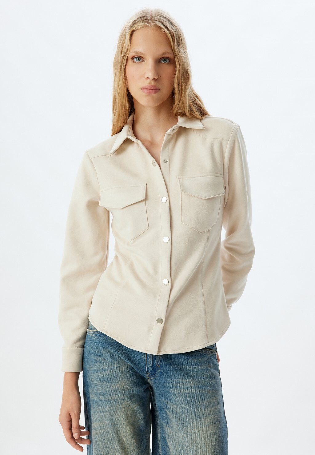 Блузка на пуговицах Koton, бежевый
Блузка на пуговицах Koton, бежевый