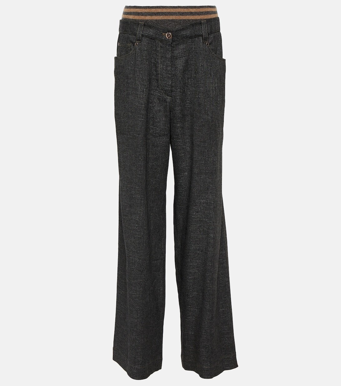 Джинсы широкого кроя BRUNELLO CUCINELLI, серый
Джинсы широкого кроя BRUNELLO CUCINELLI, серый