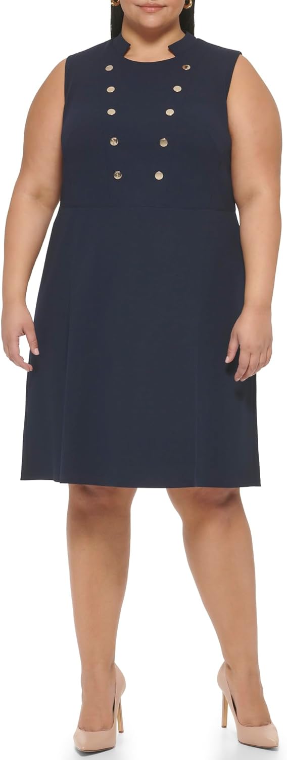 Женское платье без рукавов с воротником-стойкой Tommy Hilfiger больших размеров, Sky Captain
Женское платье без рукавов с воротником-стойкой Tommy Hilfiger больших размеров, Sky Captain