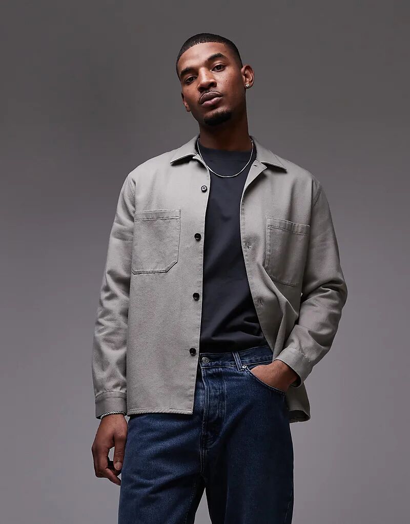 Рубашка ARKET с ретро-воротником серого цвета
Рубашка ARKET с ретро-воротником серого цвета