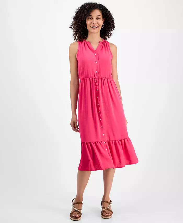 Миниатюрное платье миди без рукавов с пуговицами спереди Style & Co, розовый
Миниатюрное платье миди без рукавов с пуговицами спереди Style & Co, розовый