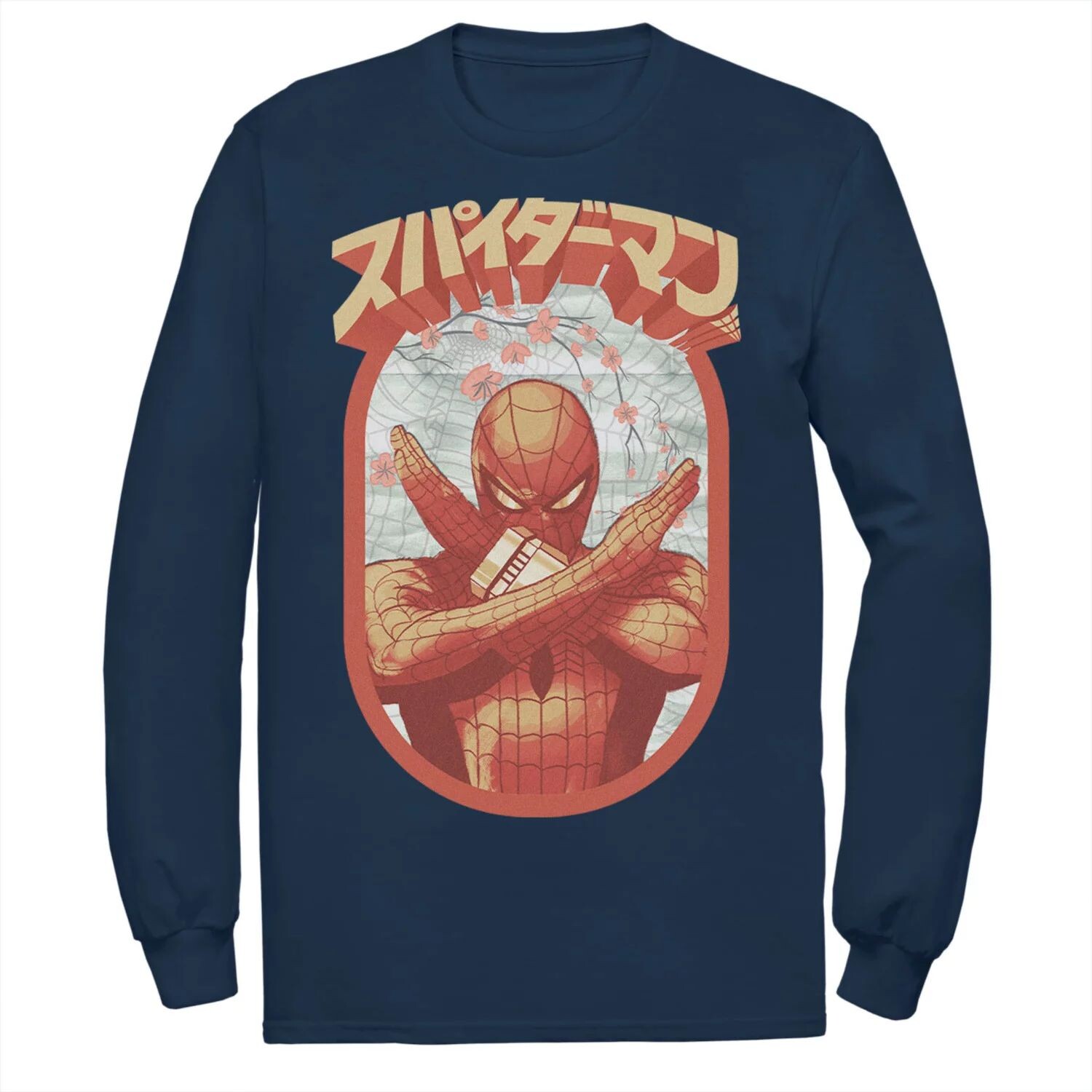 Мужская футболка с плакатом кандзи в стиле ретро с цветочным принтом «Человек-паук» Marvel
Мужская футболка с плакатом кандзи в стиле ретро с цветочным принтом «Человек-паук» Marvel