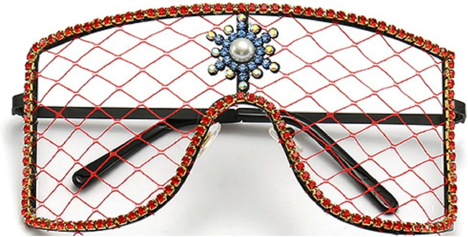 Крупные разноцветные солнцезащитные очки в стиле Y2K со стразами для женщин и мужчин, модные, в форме щита, обтекаемые, с кристаллами и бриллиантами, прозрачные mincl, Red
Крупные разноцветные солнцезащитные очки в стиле Y2K со стразами для женщин и мужчин, модные, в форме щита, обтекаемые, с кристаллами и бриллиантами, прозрачные mincl, Red