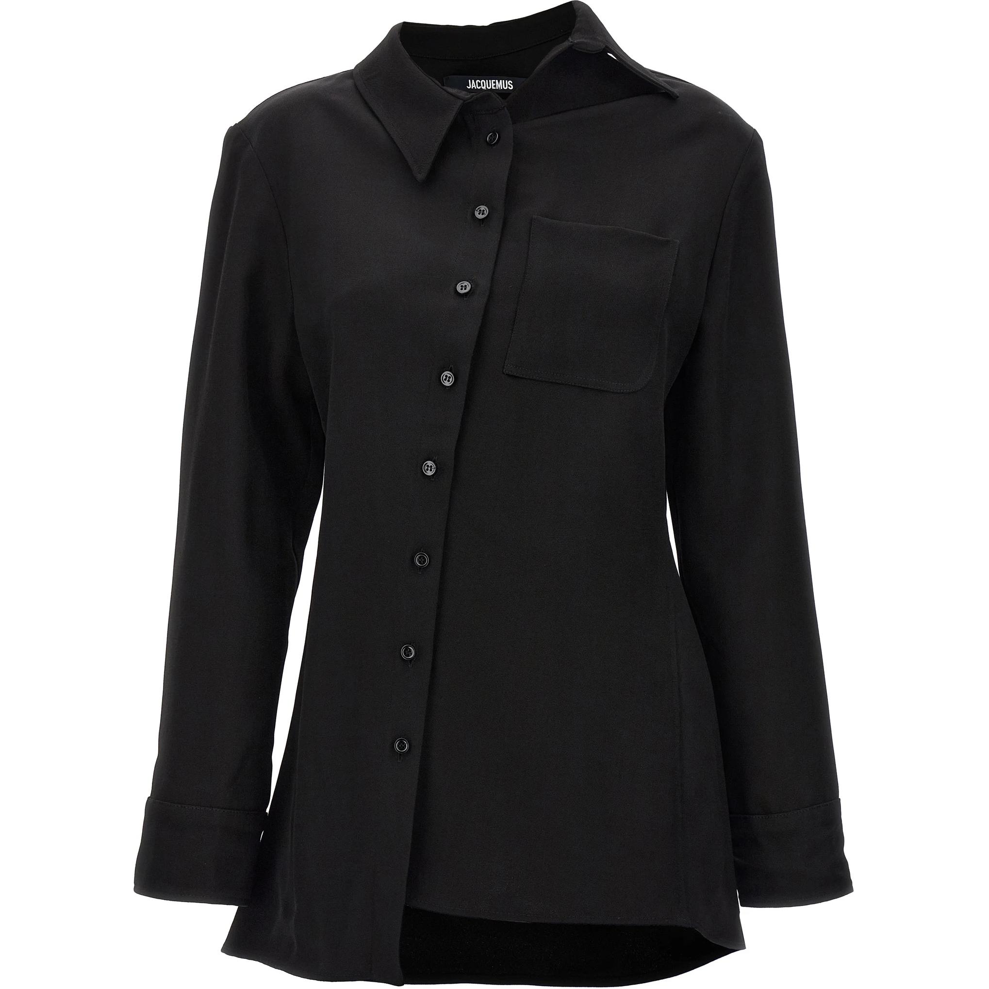 Асимметричная рубашка pablo Jacquemus, черный
Асимметричная рубашка pablo Jacquemus, черный