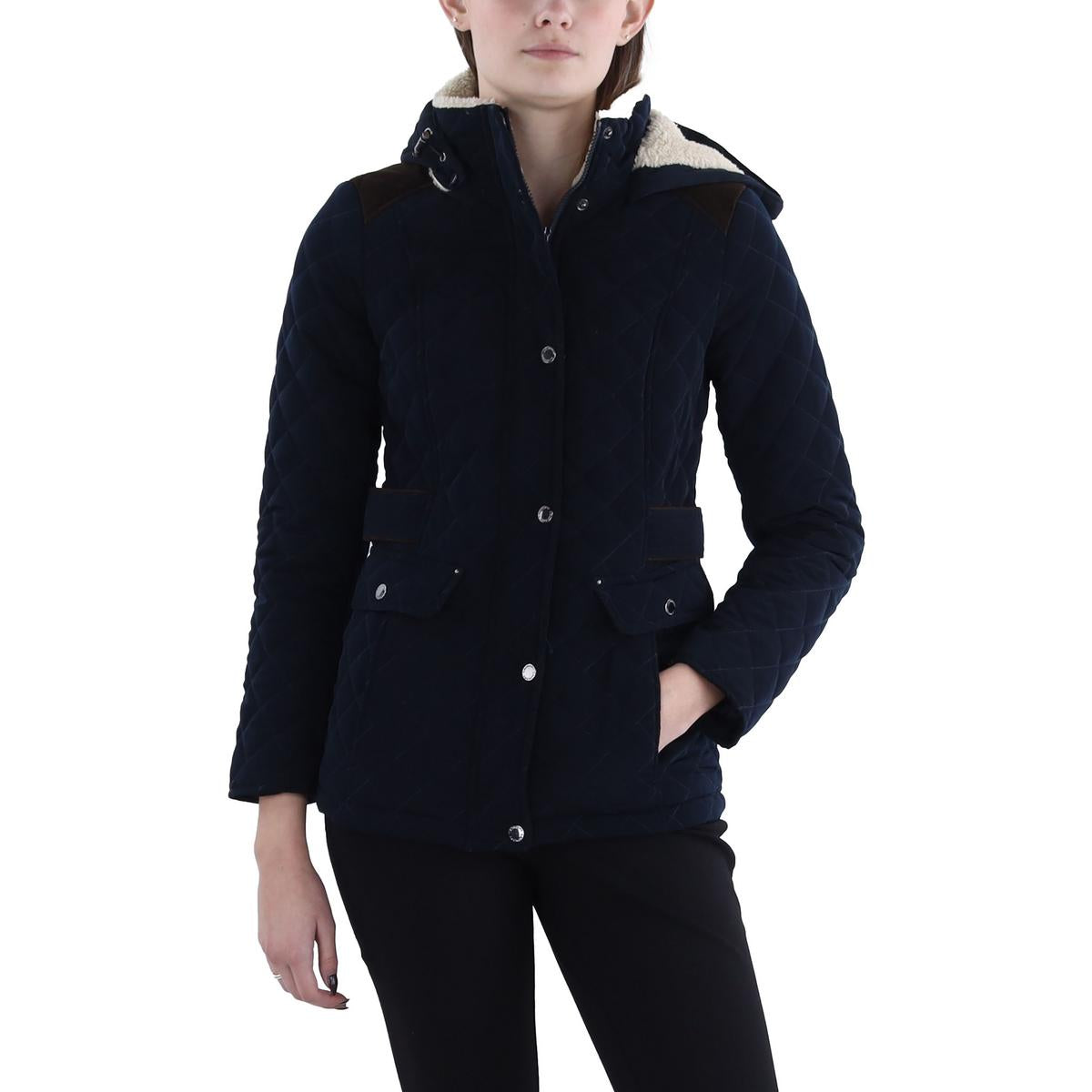 Petites Женское стеганое пальто с капюшоном из искусственного меха Laundry by Shelli Segal, цвет pretoria navy
Petites Женское стеганое пальто с капюшоном из искусственного меха Laundry by Shelli Segal, цвет pretoria navy