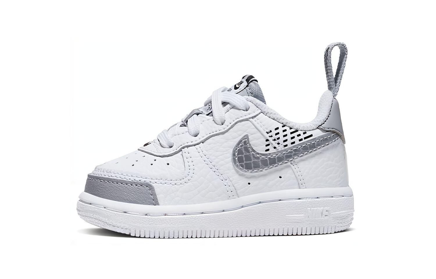 Кроссовки Nike Air Force 1 Toddler Shoes TD Low-top White/Silver 
Кроссовки Nike Air Force 1 Toddler Shoes TD Low-top White/Silver