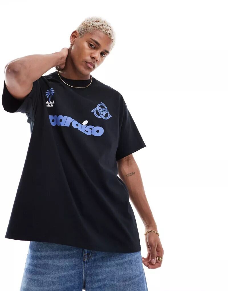 Черная футболка оверсайз с принтом Paraiso спереди ASOS, Черный, Черная футболка оверсайз с принтом Paraiso спереди ASOS
Черная футболка оверсайз с принтом Paraiso спереди ASOS, Черный, Черная футболка оверсайз с принтом Paraiso спереди ASOS