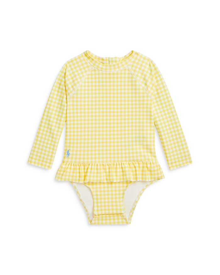 Рашгард для девочек в клетку с оборками Ralph Lauren, желтый
Рашгард для девочек в клетку с оборками Ralph Lauren, желтый