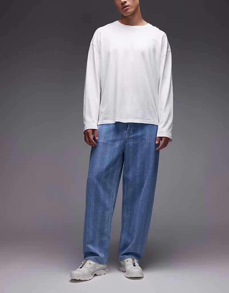 Джинсы Baggy с принтом «цепочка» светло-голубого цвета Element
Джинсы Baggy с принтом «цепочка» светло-голубого цвета Element