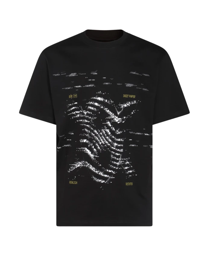 Черная хлопковая футболка с принтом на передней части. Daily Paper, черный
Черная хлопковая футболка с принтом на передней части. Daily Paper, черный
