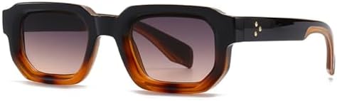 Модные квадратные солнцезащитные очки с заклепками для женщин, солнцезащитные очки UV400 в стиле ретро с градиентом, мужские солнцезащитные очки в стиле панк MTZJH, Black Grey Tea
Модные квадратные солнцезащитные очки с заклепками для женщин, солнцезащитные очки UV400 в стиле ретро с градиентом, мужские солнцезащитные очки в стиле панк MTZJH, Black Grey Tea