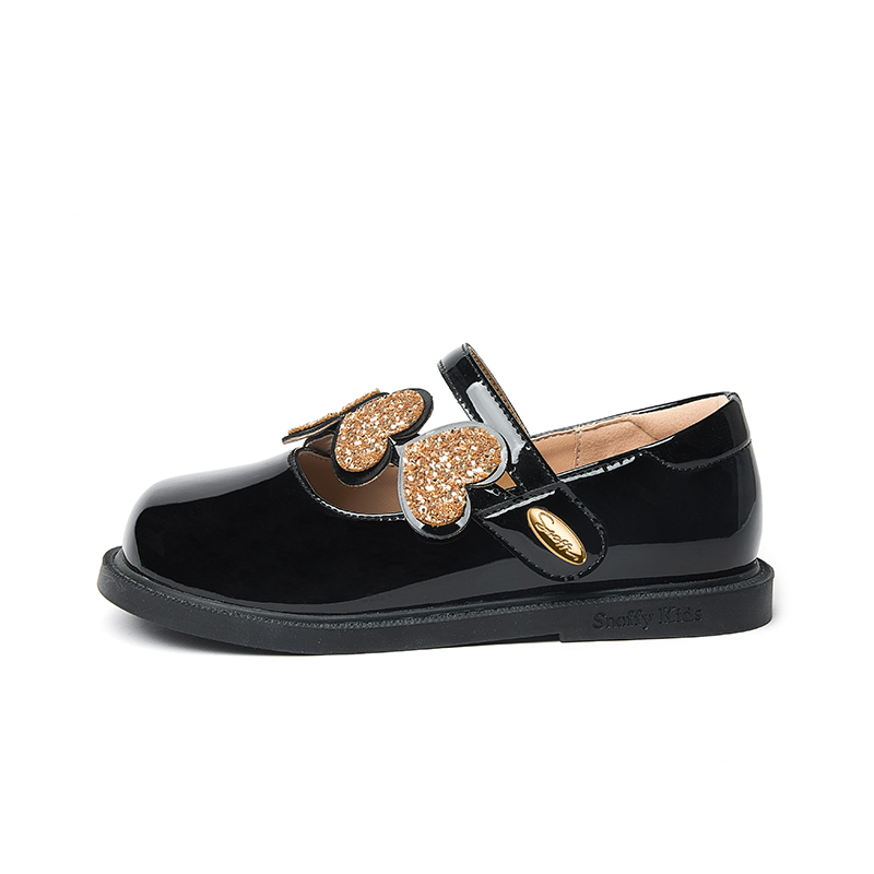 Детские кожаные туфли с противоскользящим износостойким верхом Snoffy, черный
Детские кожаные туфли с противоскользящим износостойким верхом Snoffy, черный