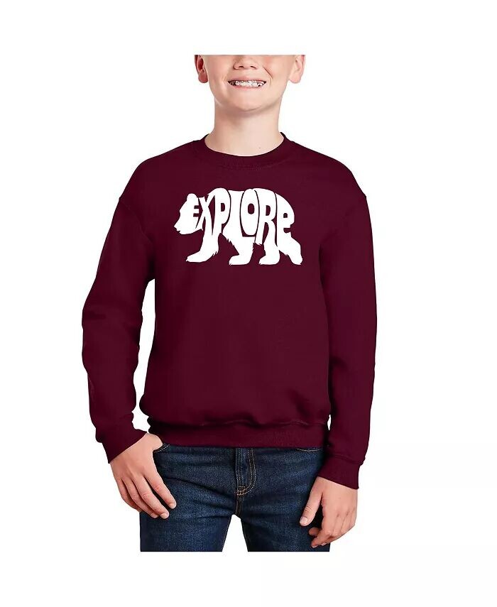 Толстовка с круглым вырезом Boys Explore Word Art LA Pop Art, красный
Толстовка с круглым вырезом Boys Explore Word Art LA Pop Art, красный