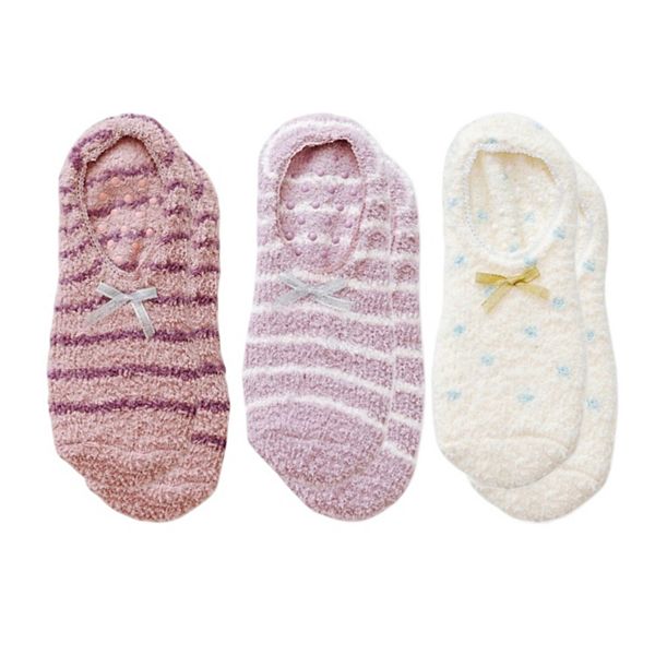 Женские носки-тапочки 3 шт, не скользящие, с плюшевым ворсом, бантом и противоскользящей подошвой Anna-Kaci, Pink White
Женские носки-тапочки 3 шт, не скользящие, с плюшевым ворсом, бантом и противоскользящей подошвой Anna-Kaci, Pink White