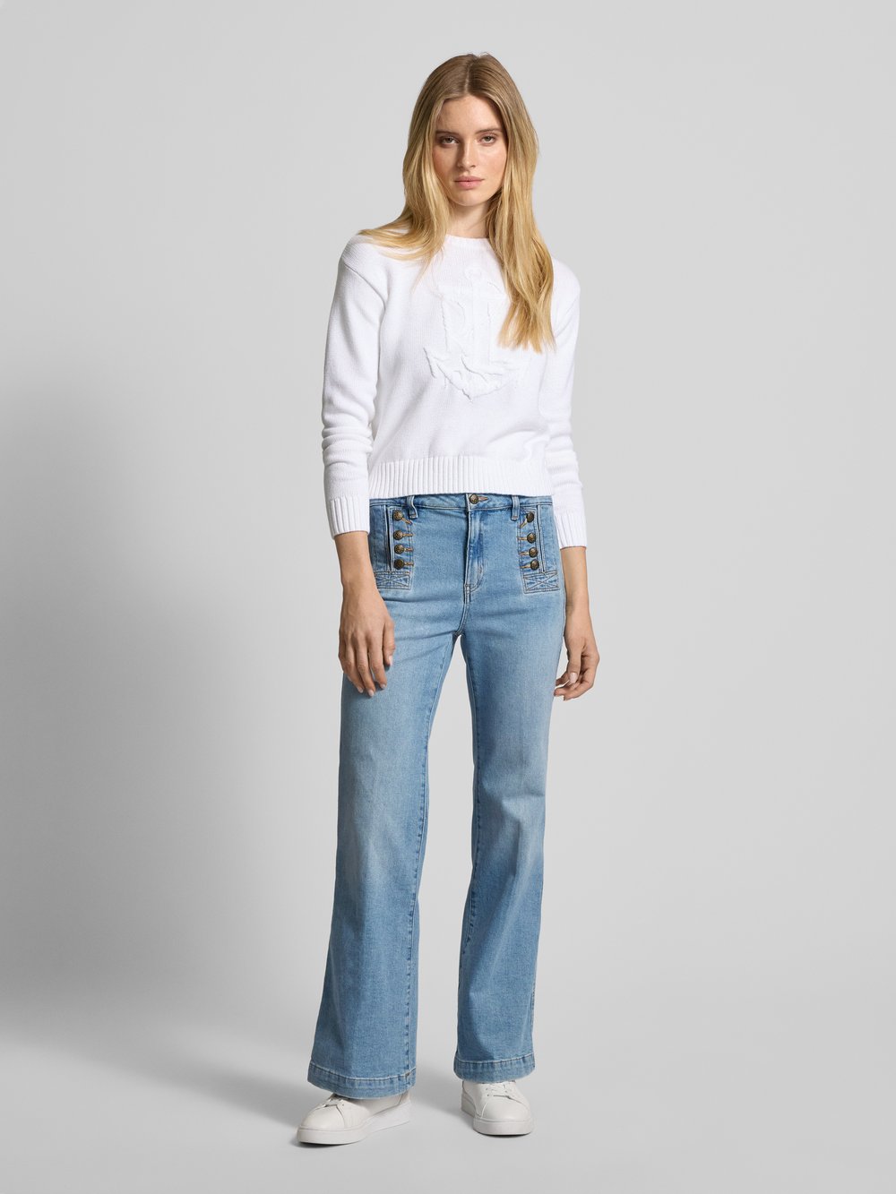 Расклешенные джинсы с французскими карманами Lauren Ralph Lauren, светло-голубой
Расклешенные джинсы с французскими карманами Lauren Ralph Lauren, светло-голубой