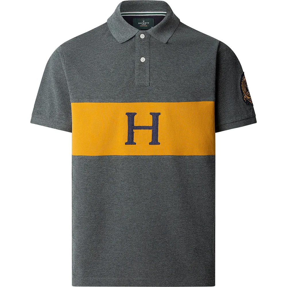 Поло с коротким рукавом Hackett Heritage Crest Panel, серый
Поло с коротким рукавом Hackett Heritage Crest Panel, серый