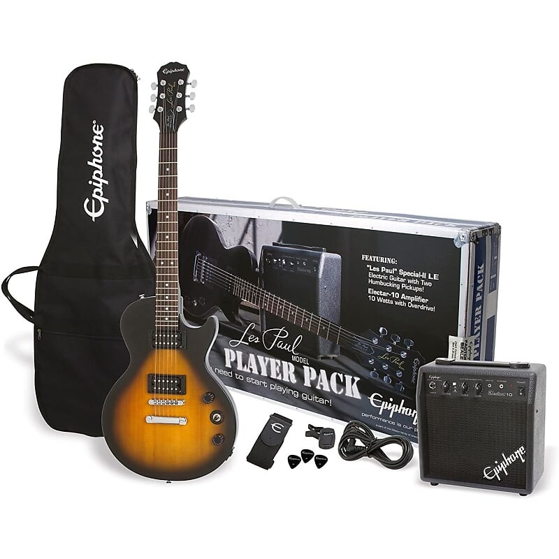 Электрогитара Epiphone Les Paul Electric Guitar Player Pack - Vintage Sunburst
Электрогитара Epiphone Les Paul Electric Guitar Player Pack - Vintage Sunburst
