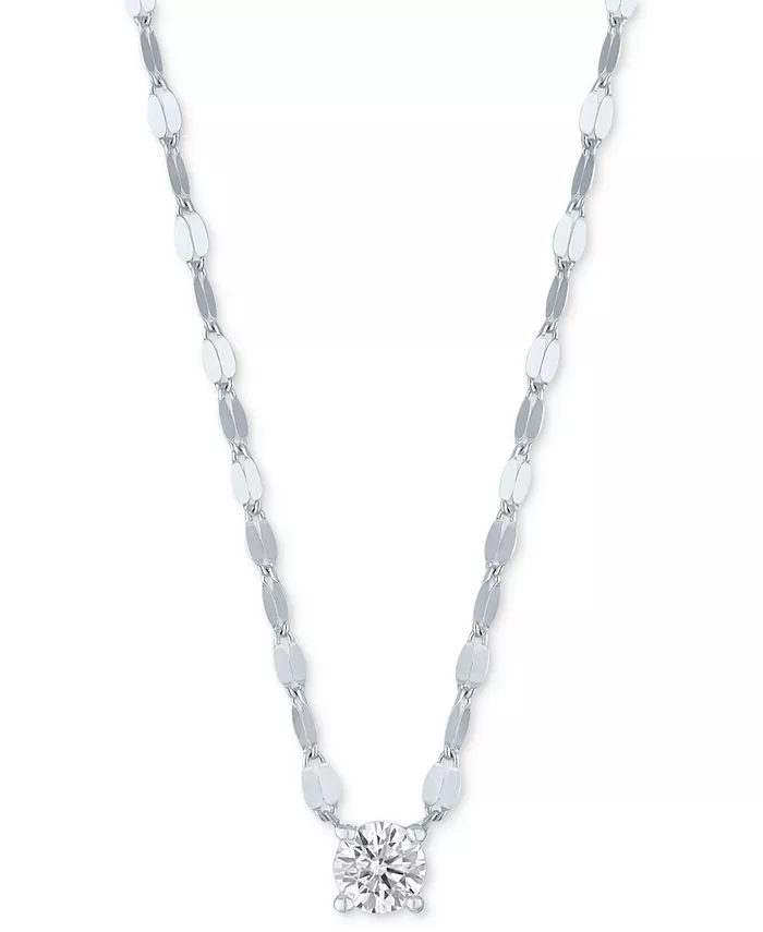 Ожерелье с выращенными в лаборатории бриллиантами (1/4 карата) из стерлингового серебра или стерлингового серебра с 14-каратным золотом, 16 дюймов + 2 дюйма (удлинитель) Forever Grown Diamonds, серебряный
Ожерелье с выращенными в лаборатории бриллиантами (1/4 карата) из стерлингового серебра или стерлингового серебра с 14-каратным золотом, 16 дюймов + 2 дюйма (удлинитель) Forever Grown Diamonds, серебряный