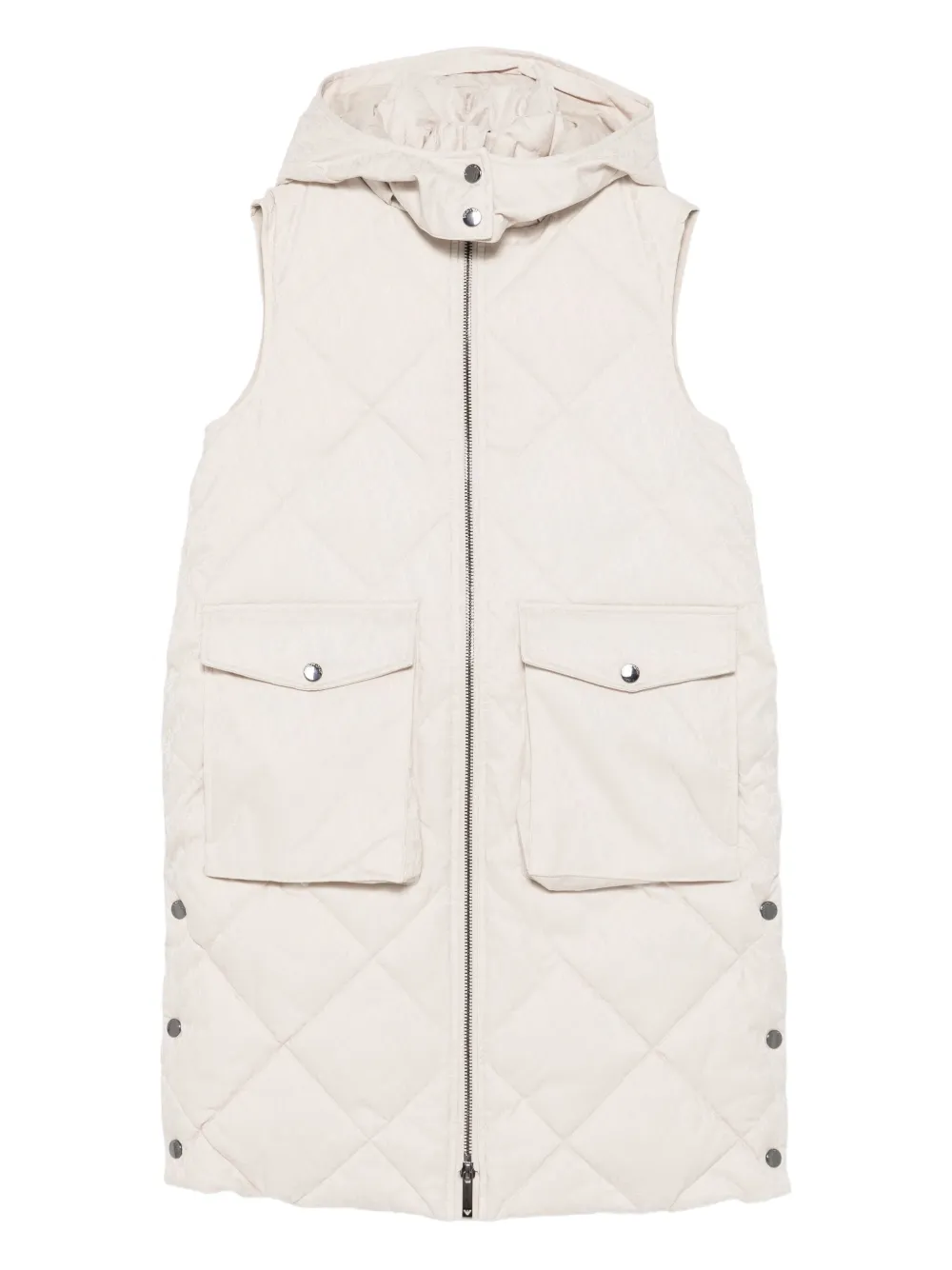 Стеганый пуховик без рукавов с капюшоном Emporio Armani Kids, нейтральный
Стеганый пуховик без рукавов с капюшоном Emporio Armani Kids, нейтральный