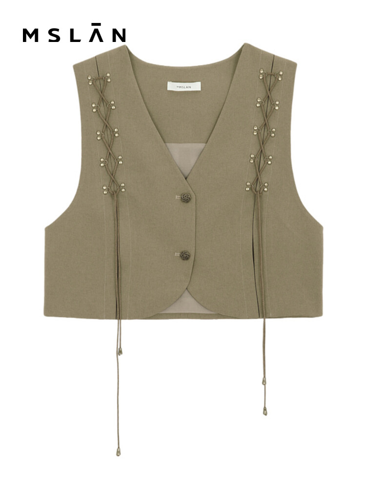 Жилет женский Mslan в стиле ретро, хаки
Жилет женский Mslan в стиле ретро, хаки