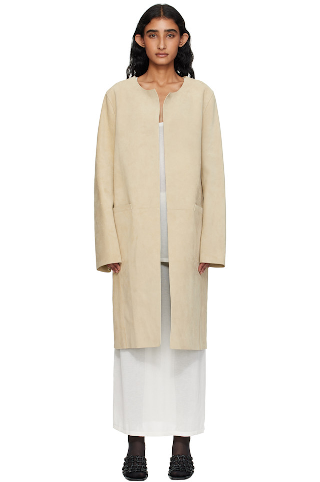 Безворсовый замшевый плащ Toteme, цвет peanut, Серый, Безворсовый замшевый плащ Toteme, цвет peanut
Безворсовый замшевый плащ Toteme, цвет peanut, Серый, Безворсовый замшевый плащ Toteme, цвет peanut