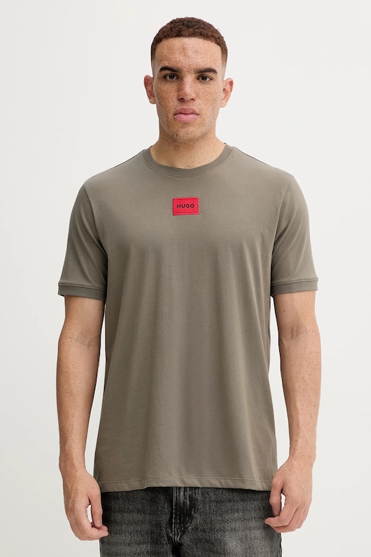 Хлопковая футболка Hugo, зеленый
Хлопковая футболка Hugo, зеленый
