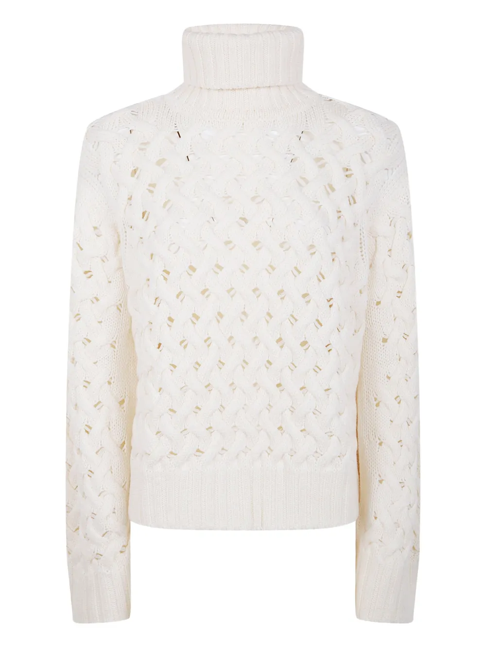 Плетеный свитер с высоким воротом P.A.R.O.S.H., белый
Плетеный свитер с высоким воротом P.A.R.O.S.H., белый