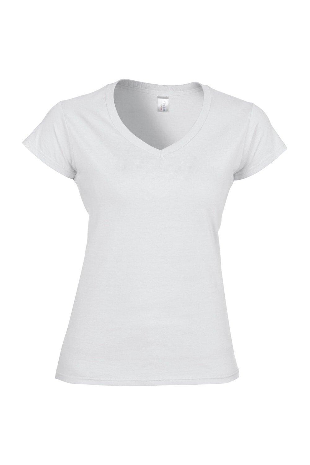 Футболка Soft Style с короткими рукавами и V-образным вырезом Gildan, белый
Футболка Soft Style с короткими рукавами и V-образным вырезом Gildan, белый