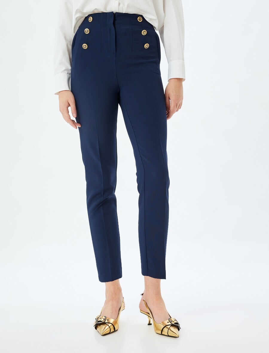Брюки Koton Slim fit Pleated Pants, темно-синий
Брюки Koton Slim fit Pleated Pants, темно-синий