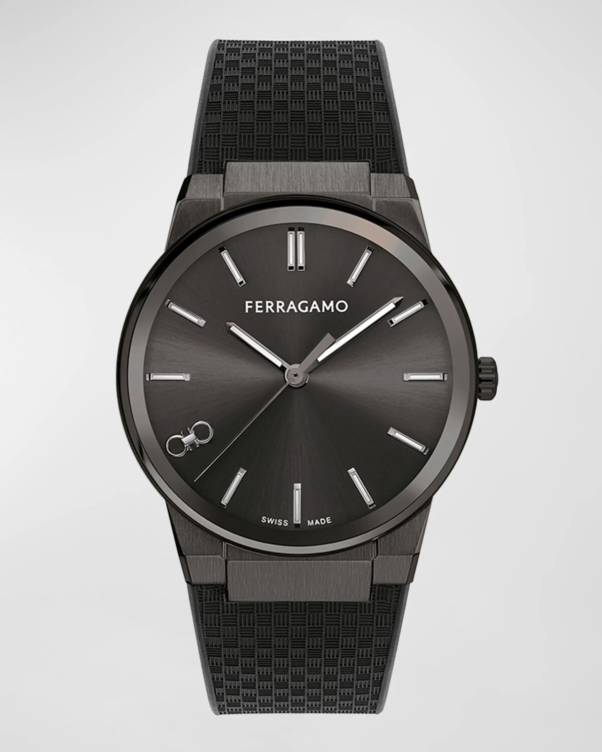 Мужские часы Infinity с сапфировым стеклом IP, черный каучуковый ремешок, 41 мм Ferragamo, цвет Black
Мужские часы Infinity с сапфировым стеклом IP, черный каучуковый ремешок, 41 мм Ferragamo, цвет Black